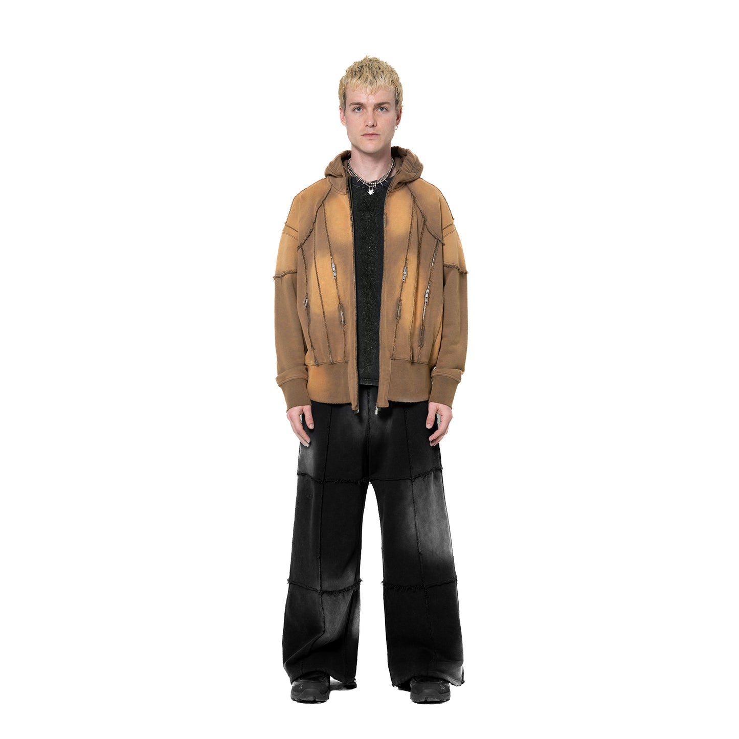 INUIT: Slashstorm Weathered Zip-up Hoodie (Washed Yellow)
