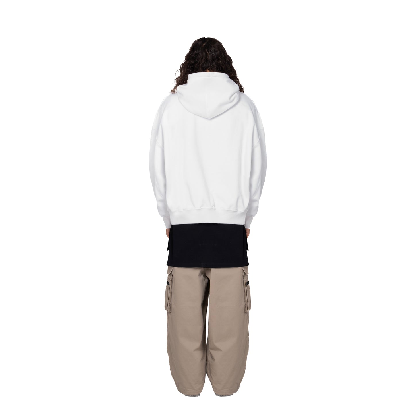 ERROR NYC : Reversible Overfit Hoodie (White)