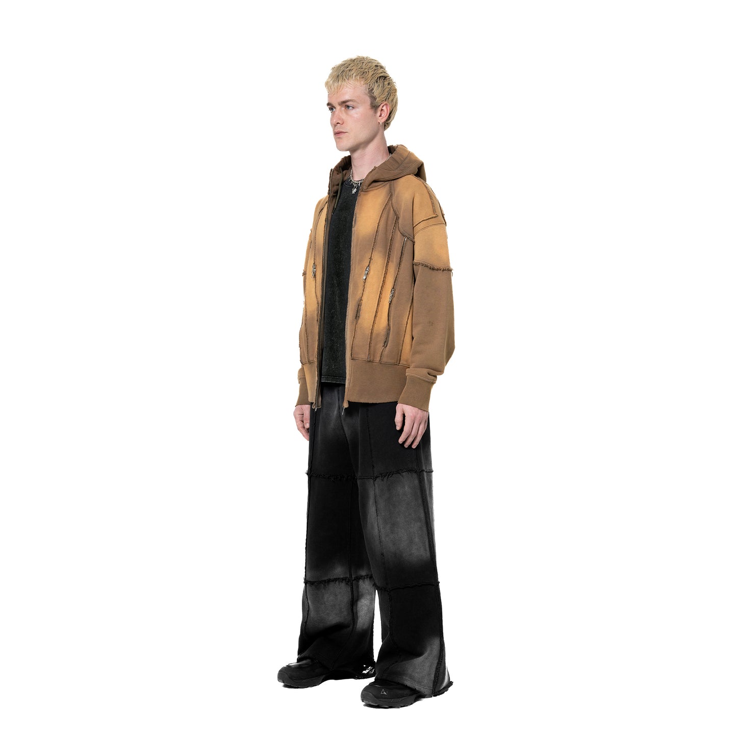 INUIT: Slashstorm Weathered Zip-up Hoodie (Washed Yellow)