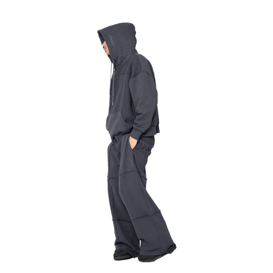 ERROR NYC : Reversible Overfit Hoodie (Dark Grey)