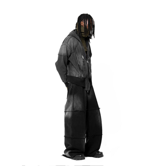 INUIT: Slashstorm Weathered Zip-up Hoodie (Washed Black)