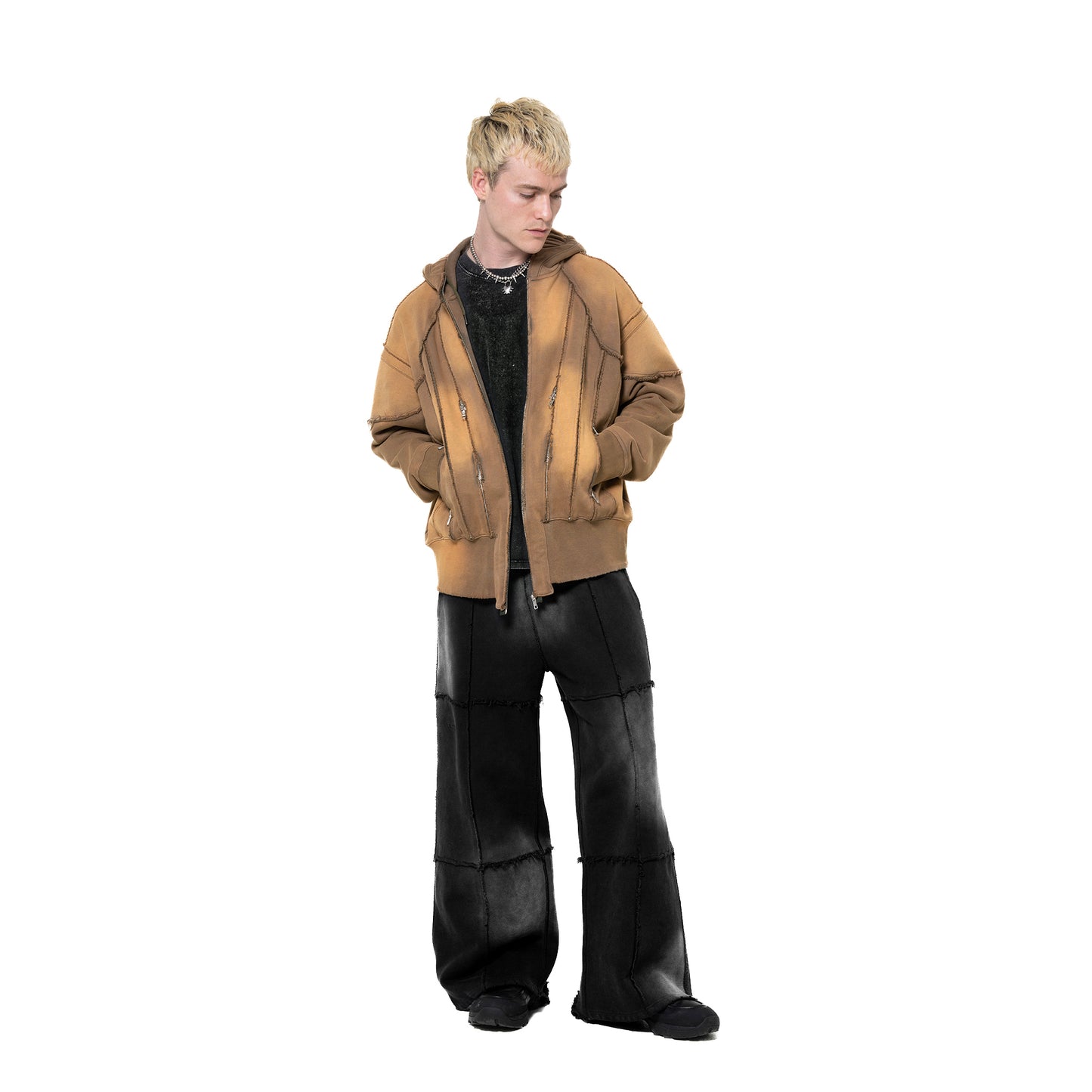 INUIT: Slashstorm Weathered Zip-up Hoodie (Washed Yellow)