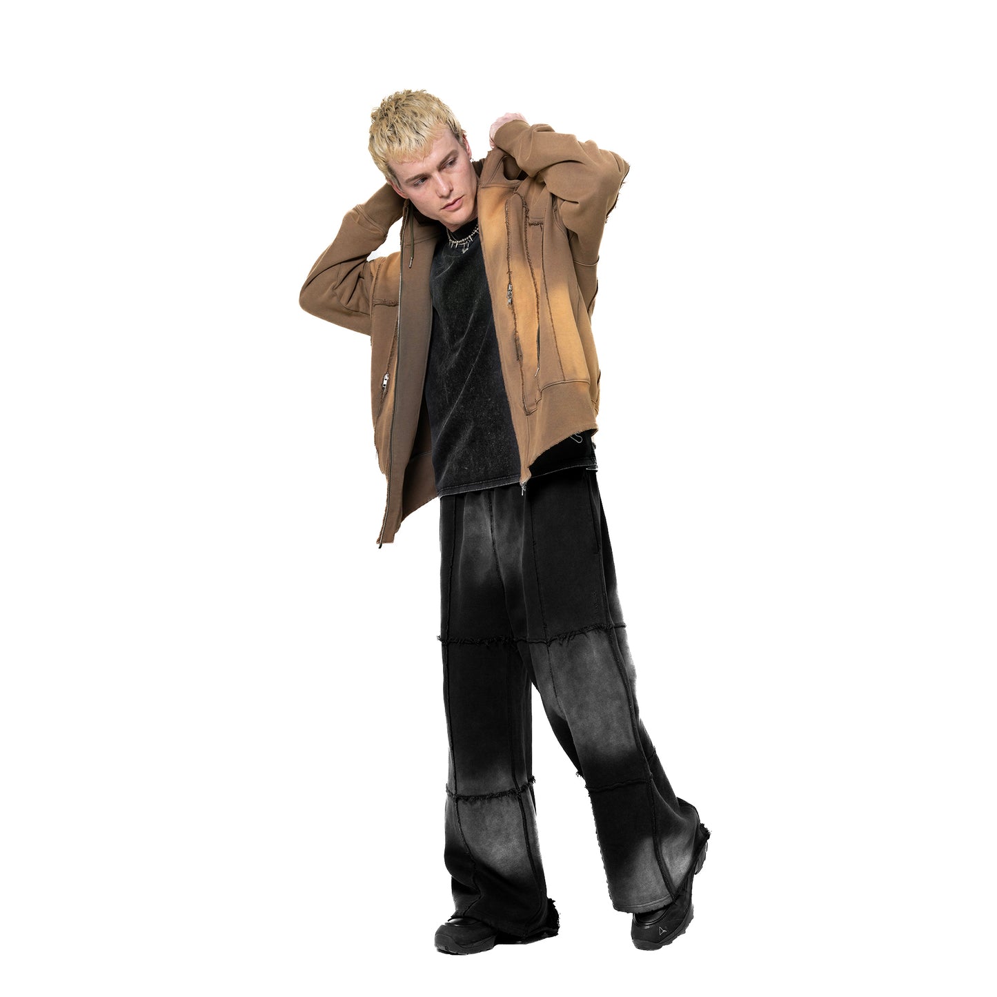INUIT: Slashstorm Weathered Zip-up Hoodie (Washed Yellow)