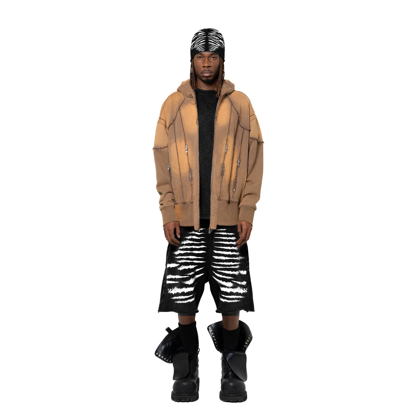 INUIT: Slashstorm Weathered Zip-up Hoodie (Washed Yellow)