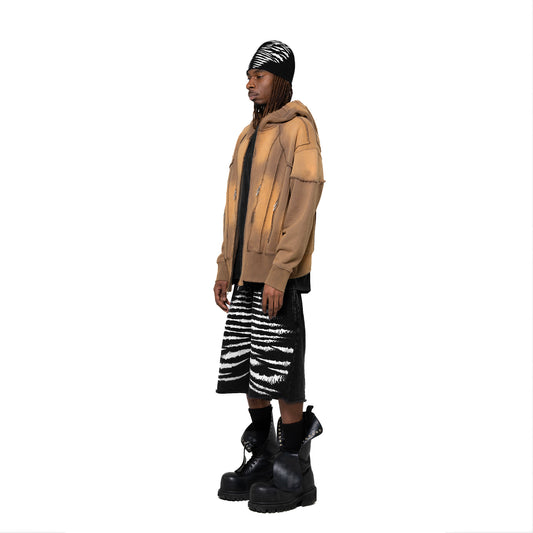 INUIT: Slashstorm Weathered Zip-up Hoodie (Washed Yellow)