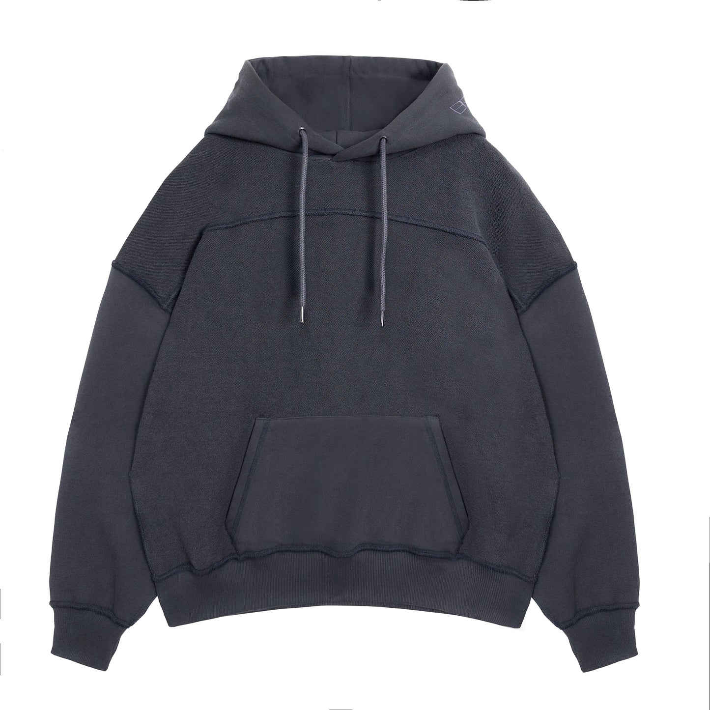 ERROR NYC : Reversible Overfit Hoodie (Dark Grey)