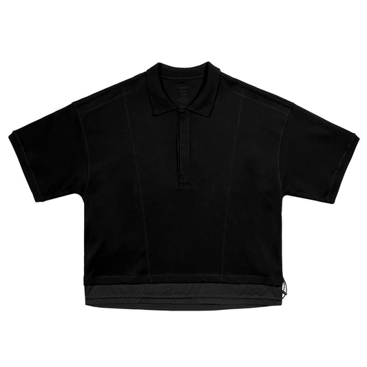 ERROR NYC: Inside-out Wide Polo Shirt (Black)