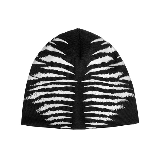 INUIT : Reversible Imprint Ribbed Beanie (Black)