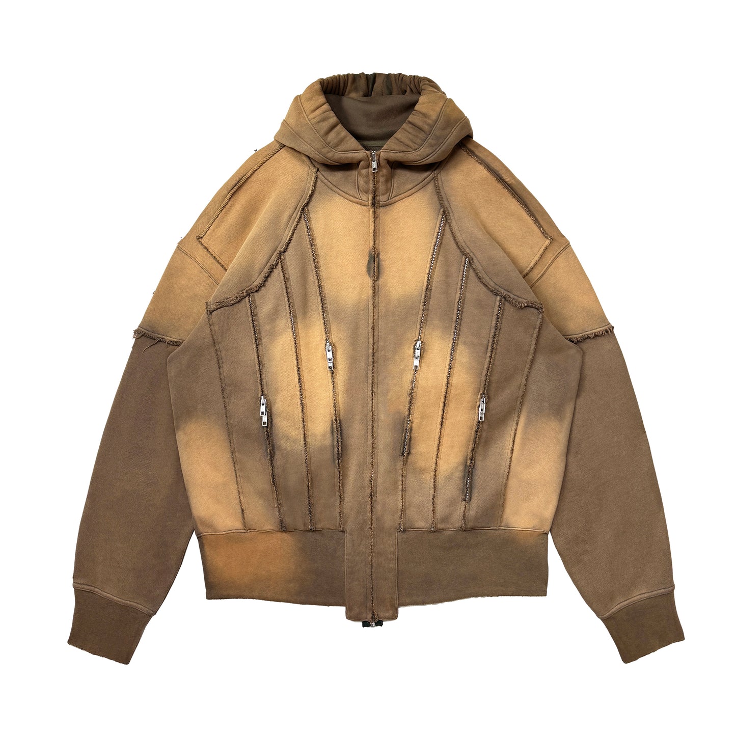 INUIT: Slashstorm Weathered Zip-up Hoodie (Washed Yellow)