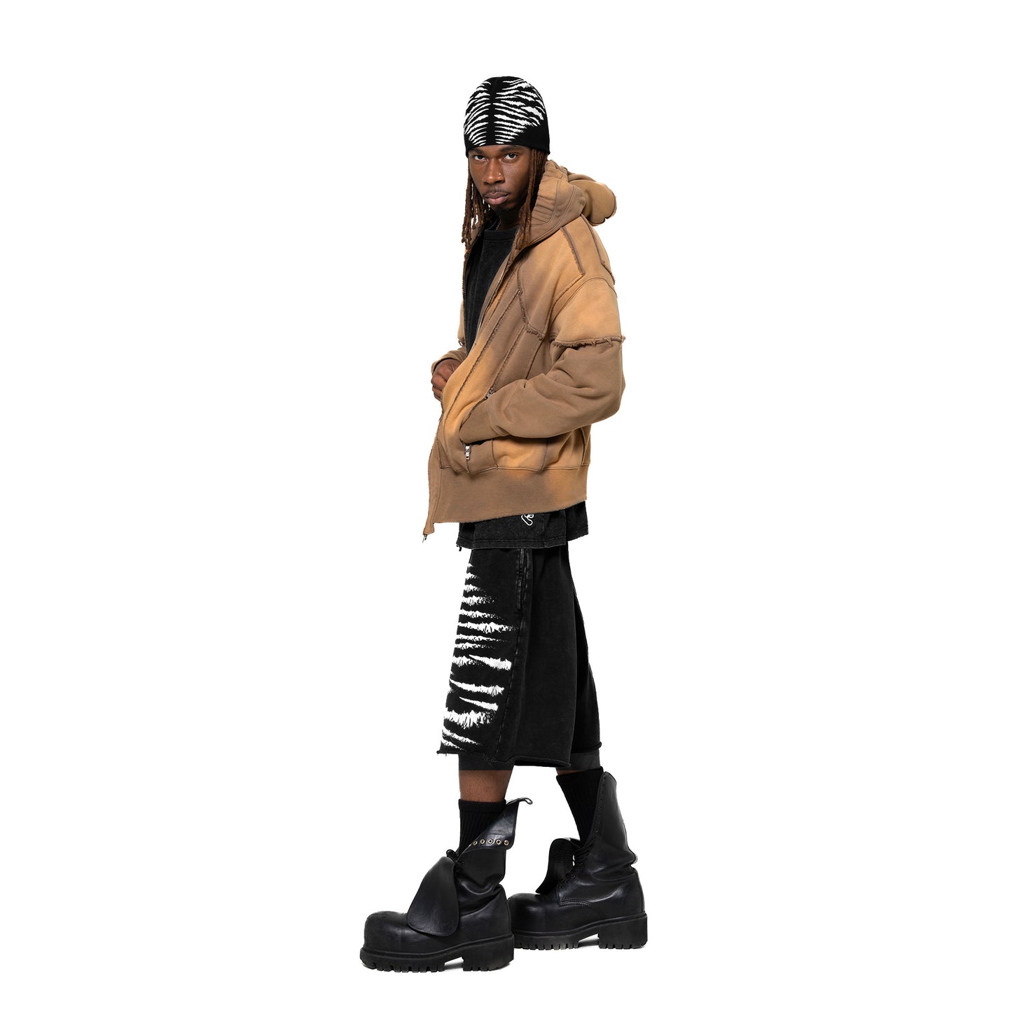 INUIT: Slashstorm Weathered Zip-up Hoodie (Washed Yellow)