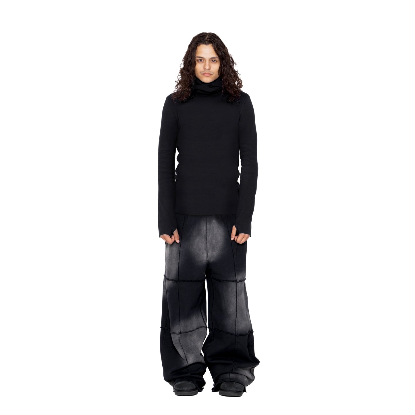 ERROR NYC : Rawline Balaclava Turtleneck (Black)