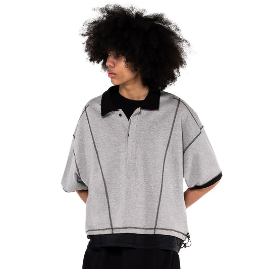 ERROR NYC: 2-layer  Polo Shirt (Gray)