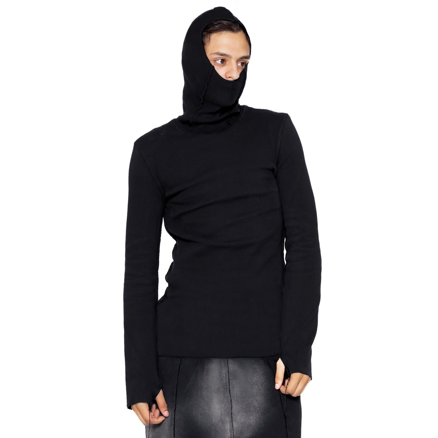 ERROR NYC : Rawline Balaclava Turtleneck (Black)