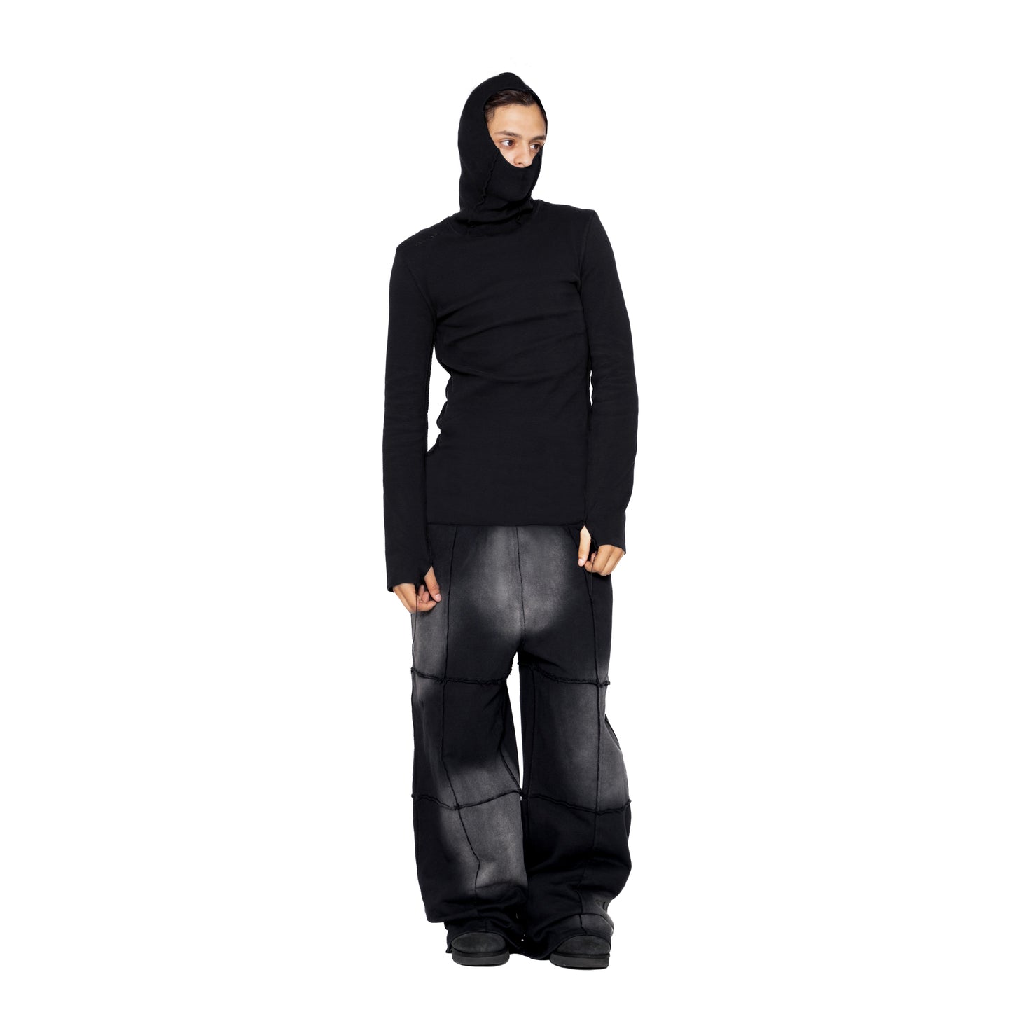 ERROR NYC : Rawline Balaclava Turtleneck (Black)