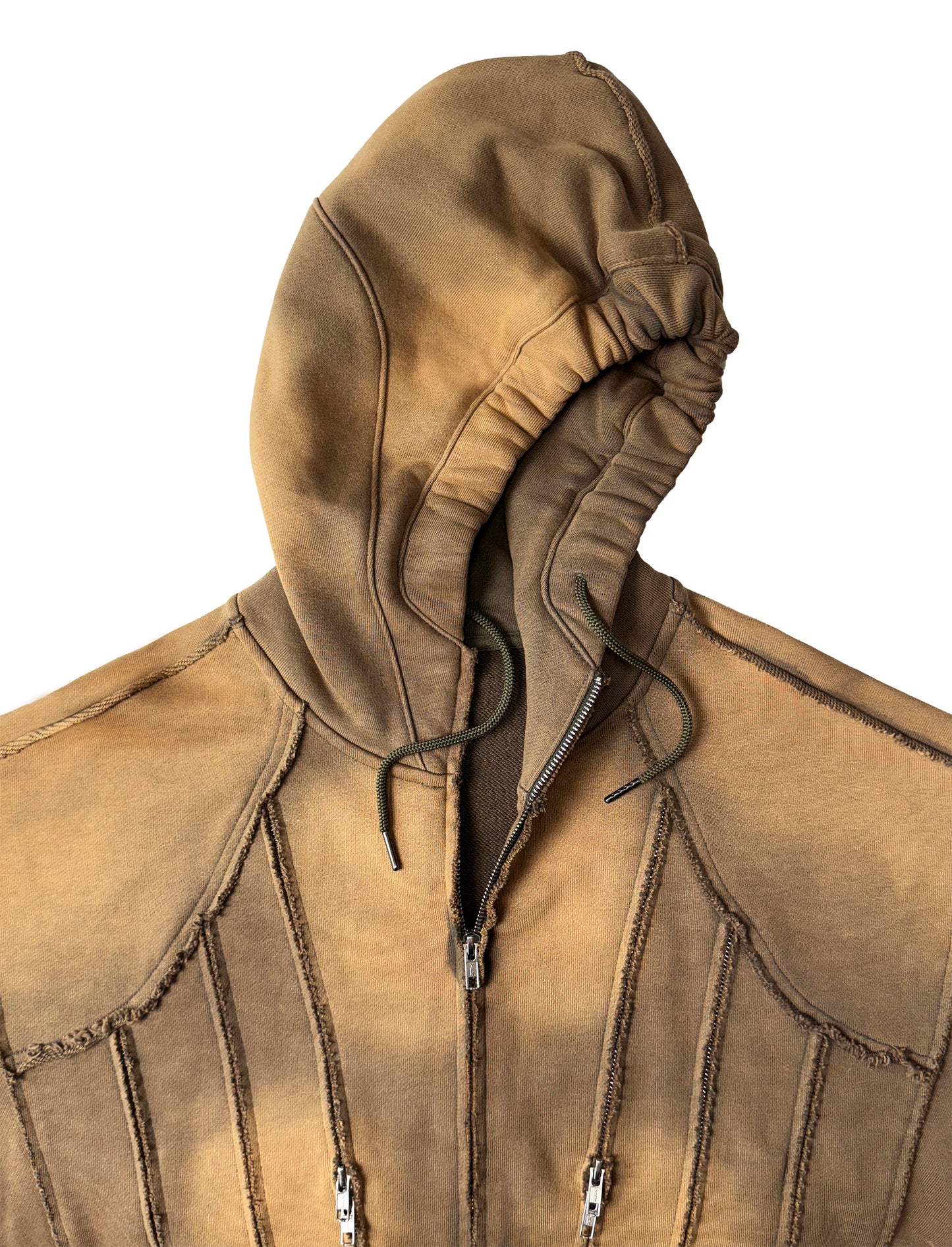 INUIT: Slashstorm Weathered Zip-up Hoodie (Washed Yellow)