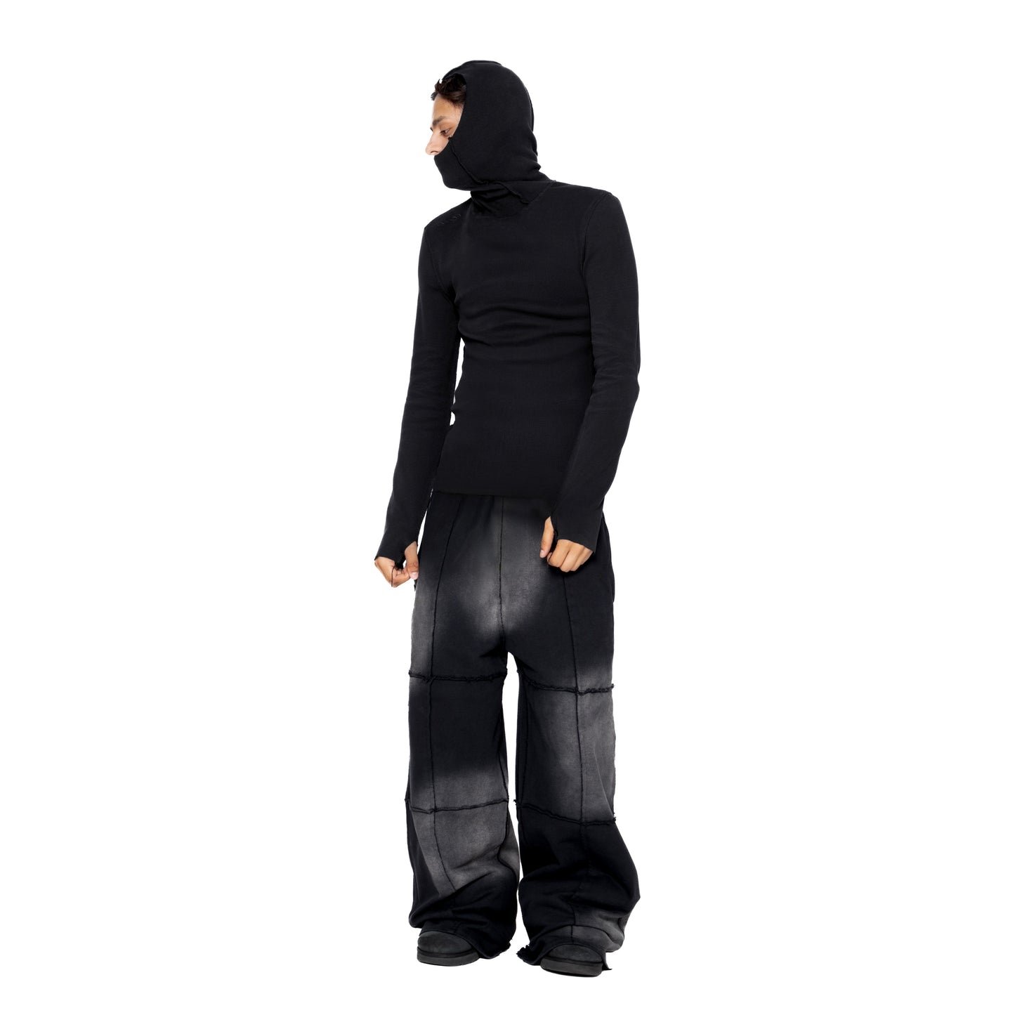 ERROR NYC : Rawline Balaclava Turtleneck (Black)
