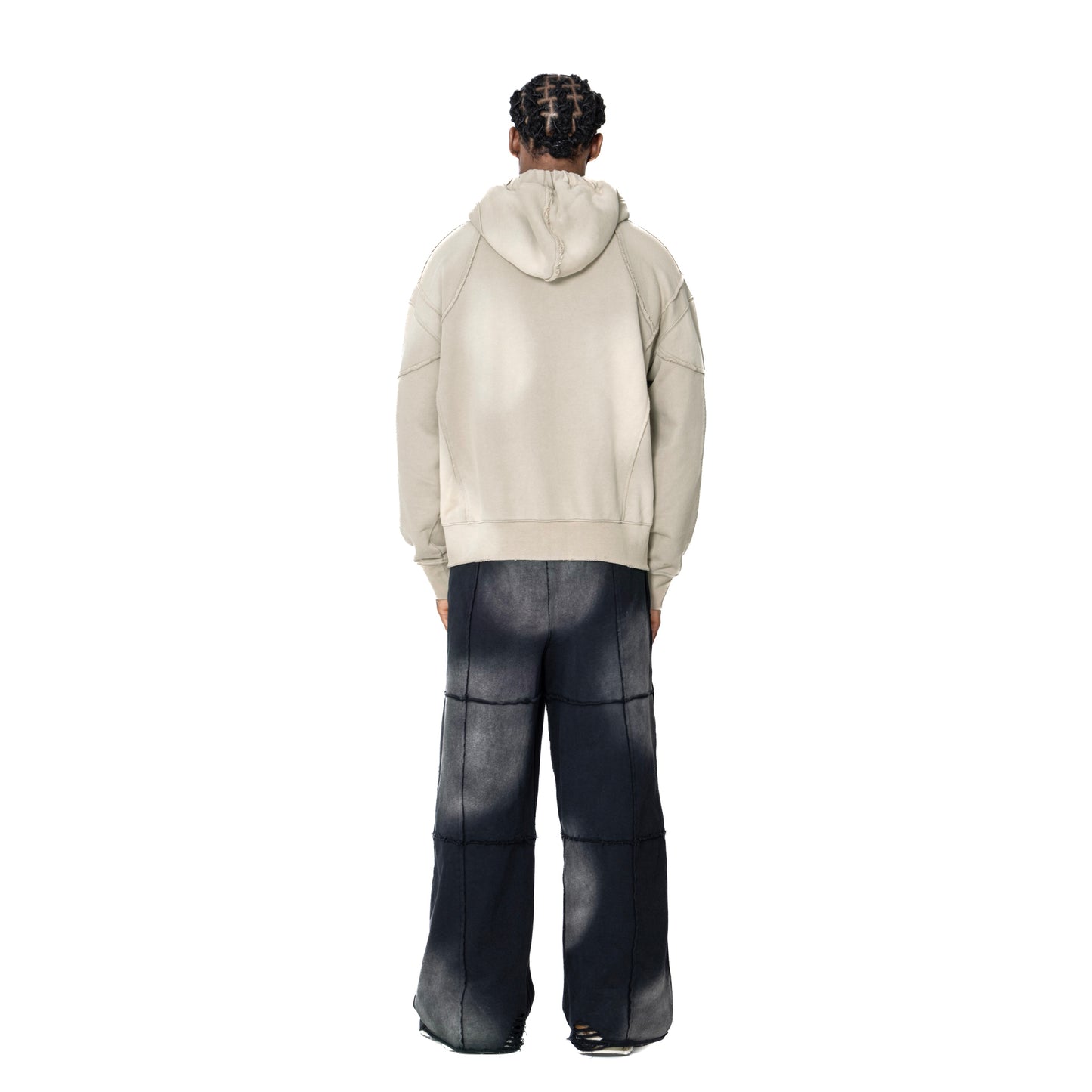 INUIT: Slashstorm Weathered Zip-up Hoodie (Washed Beige)