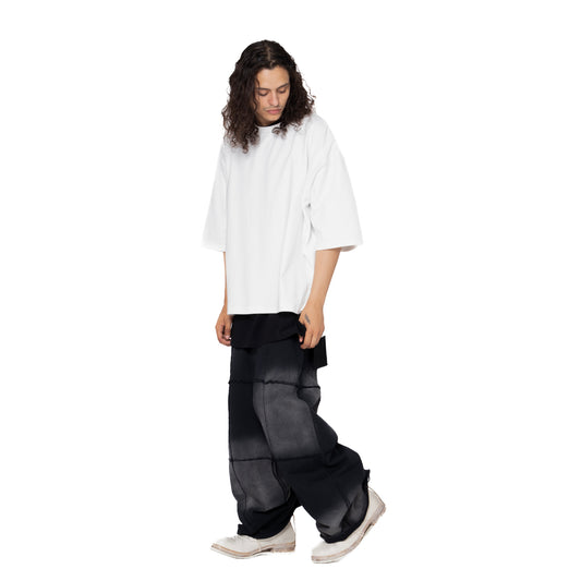 ERROR NYC: Inside-out Wide T-Shirt (White)