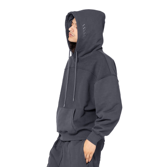 ERROR NYC : Reversible Overfit Hoodie (Dark Grey)