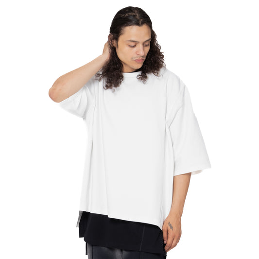 ERROR NYC: Inside-out Wide T-Shirt (White)